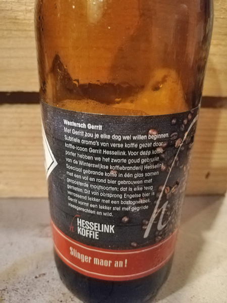 Etiket Gerrit - Wentersch Bierbrouwerij Winterswijk